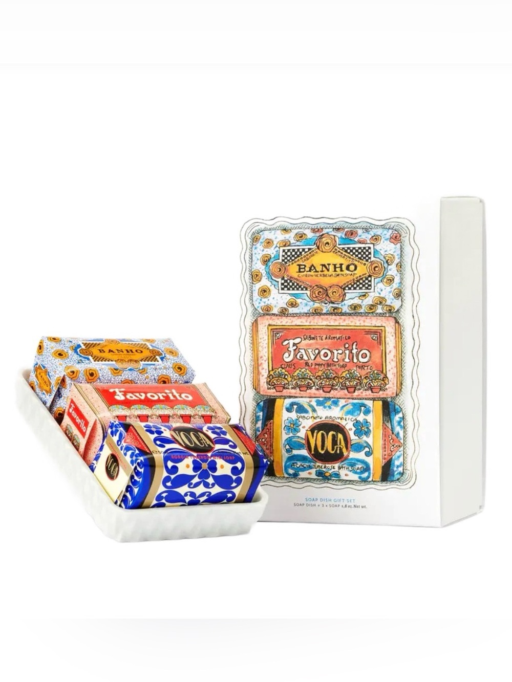 CLAUS PORTO SOAP DISH GIFT SET 3 MINI SOAPS